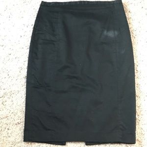 Black pencil skirt
